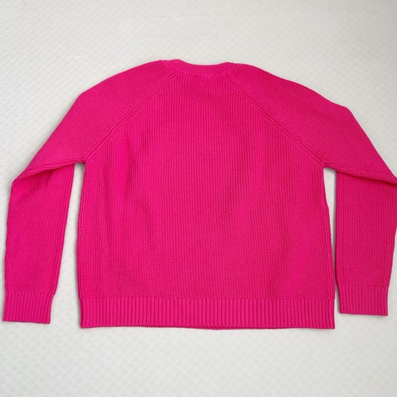 sezane • gary sweater pink creation magnolia button neck 100% organic cotton • s - Picture 8 of 10